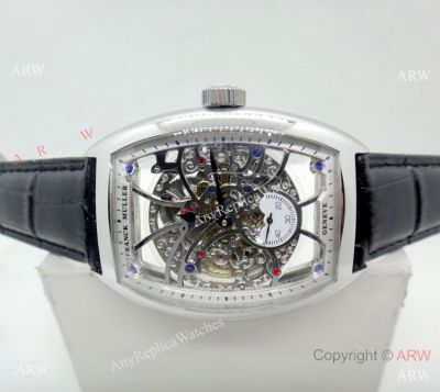 Copy Franck Muller Geneve SS Hollow Dial Watch 39MM